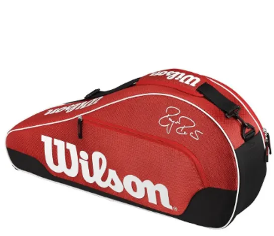 Raquetero Wilson Team 3 Rojo Roger Federer
