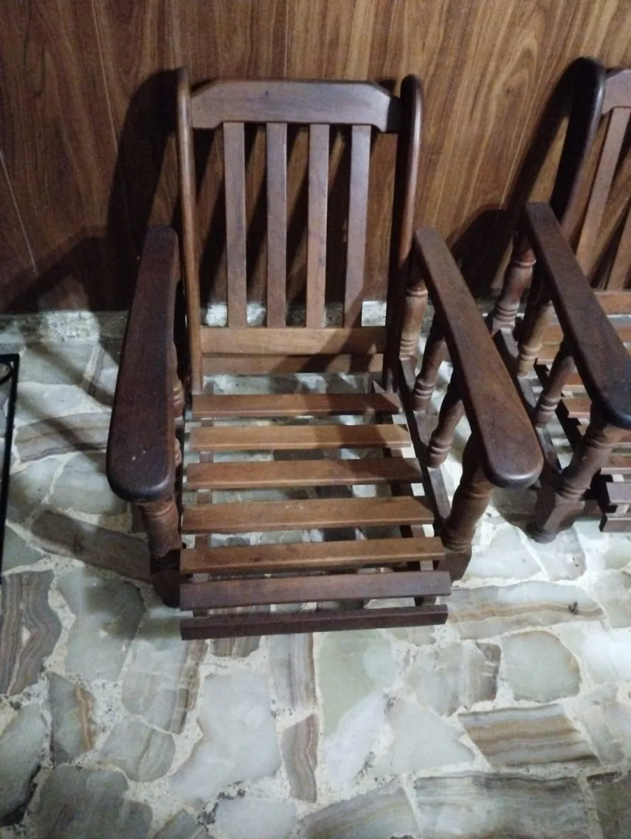 Sillon de 3 cuerpos reclinable de algarrobo