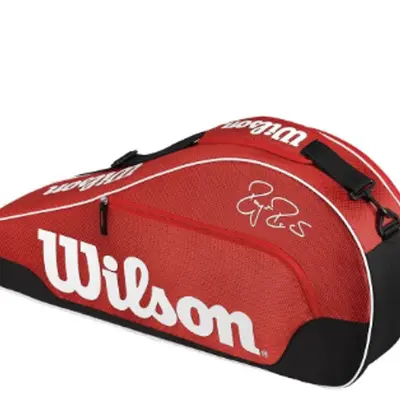 Raquetero Wilson Team 3 Rojo Roger Federer