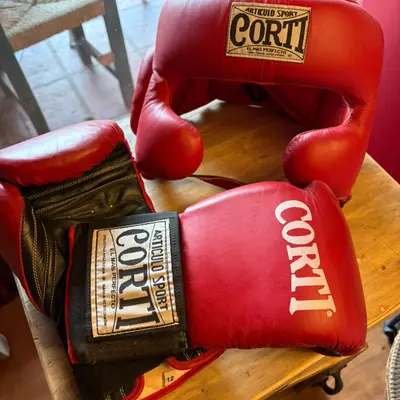 Guantes + Cabezal CORTI Original — Cuero
